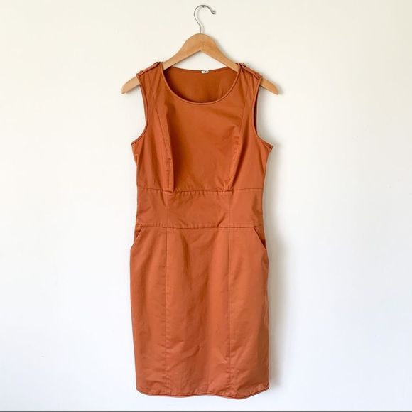 Ports 1961 Orange Midi Dress - Picture 1 of 13